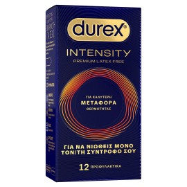 Durex Intensity Premium Latex-Free Εξαιρετικά Λεπτά Προφυλακτικά 12...