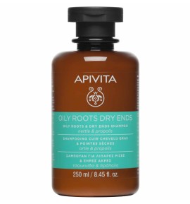 Apivita Hair Care Shampoo Oily Roots & Dry Ends nettle & propolis 250 ml
