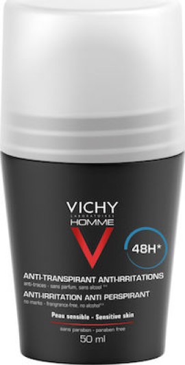 Vichy Homme Deodorant Anti-Transpirant Roll-On Sensitive skin 48h 50 ml