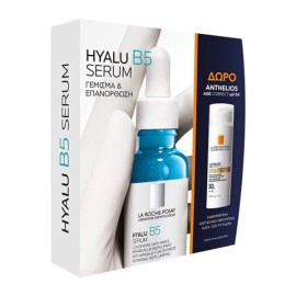 La Roche Posay Hyalu B5 Serum Αντιρυτιδικός-Επανορθωτικός Ορός 30 ml + Δώρο Anthelios Age Correct SPF50 15 ml