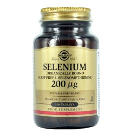 Solgar Selenium 200μg Selenium 100 Tablets