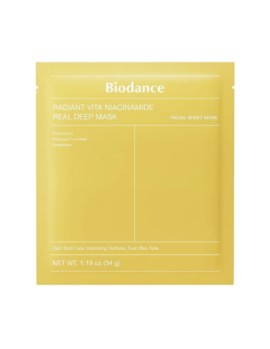 Biodance Radiant Vita Niacinamide Real Deep Mask – Μάσκα Υδροτζέλ μ...