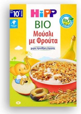 Hipp Παιδικά Μούσλι με Φρούτα 1-3 Ετών 200g