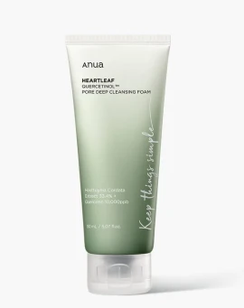 ANUA Heartleaf Quercetionl Pore Deep Cleansing Foam 150ml – Αφρός για καθημερινό βαθύ καθαρισμό