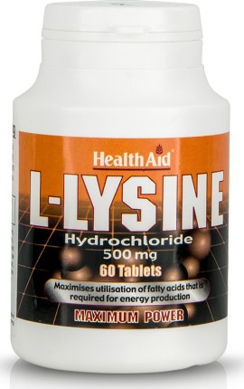 Health Aid L-Lysine 500 mg 60 tabs