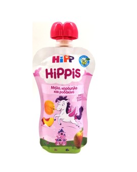Hipp Hippis Μονόκερος Μήλο,Κορόμηλο και Ροδάκινο 100gr