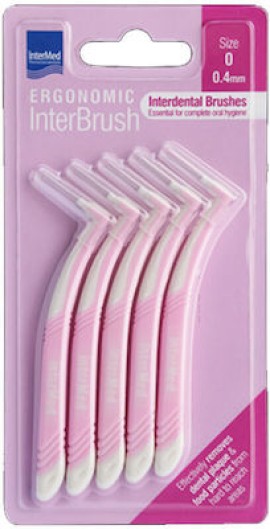 Intermed Ergonomic InterBrush Size 0 Interdental Brushes Pink 5pcs.