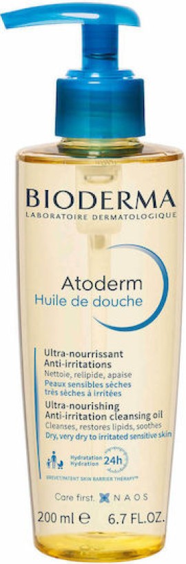 Bioderma Atoderm Huile de Douche Λάδι Καθαρισμού για την Πολύ Ξηρή Ευαίσθητη Επιδερμίδα 200 ml