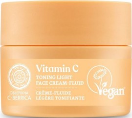 Natura Siberica C-Berrica Vitamin C Toning Light Fine Fluid Day Face Cream for Hydration 50ml