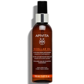 Apivita Micellar Oil to Milk Cleanser Face, Eyes & Lips 150 ml