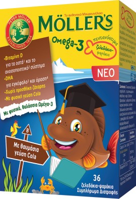 Mollers Omega-3 Kids 36 gummies cola