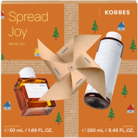 Korres Spread Joy White Tea Eau De Toilette 50 ml + Aromatic Shower Gel 250 ml