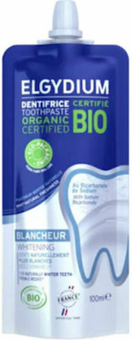 Elgydium Bio Whitening Toothpaste Βιολογική Λευκαντική Οδοντόκρεμα 100 ml