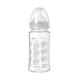 Korres Baby Glass Baby Bottle with Slow Flow Silicone Nipple 0m+ 230 ml