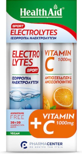 Health Aid Electrolytes Sport Γεύση Φράουλα 20 αναβράζοντα δισκία +...