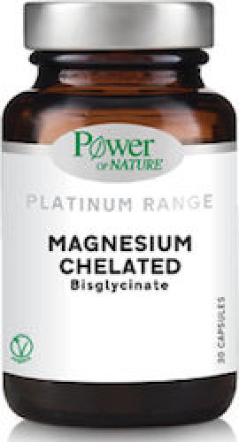 Power of Nature Platinum Range Magnesium Chelated Vegan 30 κάψουλες
