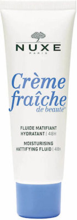 Nuxe Creme Fraiche De Beaute Moisturising Mattifying Fluid Κρέμα Ελαφριάς Υφής Για Ματ Αποτέλεσμα 50ml