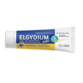 Elgydium Kids Banana, Toothpaste for Children 2-6 years old with Banana Flavor, 500PPM, 50ML