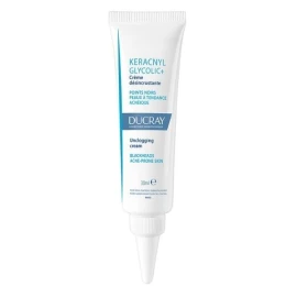 Ducray Keracnyl Glycolic+ Cream Αποσυμφορητική Κρέμα Κατά των Μαύρων Στιγμάτων 30 ml