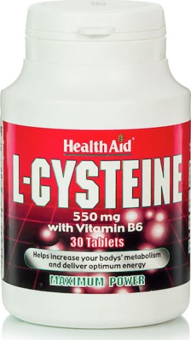 Health Aid L-Cysteine Συμπλήρωμα Διατροφής για Αύξηση του Μεταβολισ...