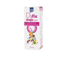 Intermed D3 fix Drops 200IU Σταγόνες Βιταμίνης D3 με αντλία 30ml
