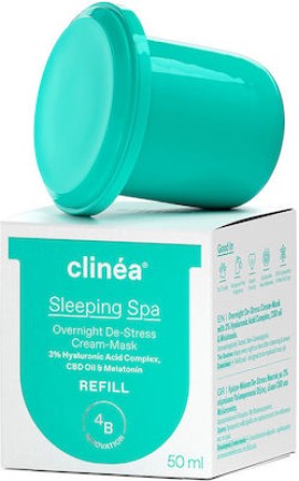 Clinéa Sleeping Spa Overnight De-Stress Cream-Mask Refill Κρέμα-Μάσκα Νυκτός 50 ml