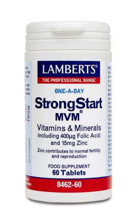 Lamberts Strongstart MVM Πολυβιταμίνη για Γυναίκες που ελπίζουν να συλλάβουν ή είναι έγκυες, θηλάζουν 60 Tablets