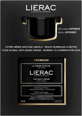 Lierac Promo Set Premium La Creme Soyeuse Αντιγηραντική Κρέμα 50ml + Δώρο Free Refill 50ml
