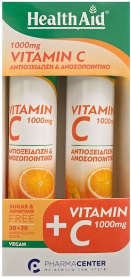 Health Aid Vitamin C Βιταμίνη για Ενίσχυση του Ανοσοποιητικού, τo Δ...