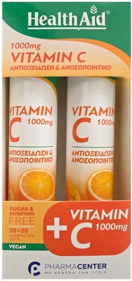 Health Aid Vitamin C Βιταμίνη για Ενίσχυση του Ανοσοποιητικού, τo Δ...