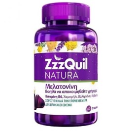 ZzzQuil Natura Dietary Supplement with Melatonin 60 jellies