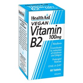 Health Aid Vitamin B2 Riboflavin 100mg, 60 tabs
