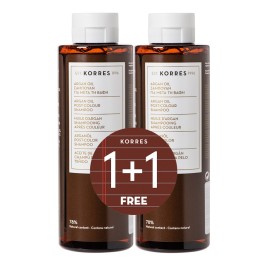 Korres Argan Oil Post-Colour Shampoo 250 ml 1+1 Gift