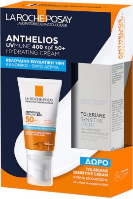 La Roche-Posay Anthelios Promo UVMUNE400 Hydrating Cream SPF50+ με Άρωμα 50ml & ΔΩΡΟ Ενυδατική Κρέμα Toleriane Sensitive 15ml