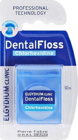 Elgydium Clinic Dental Floss Chlorhexidine Dental Floss 50m
