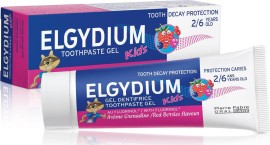 Elgydium Kids Red Berries 1000 ppm Children's Toothpaste-Gel with Red Fruit Flavor 50 ml