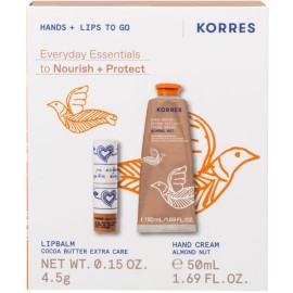 Korres Promo Hands & Lips to Go Σετ Ενυδάτωσης Χεριών & Χειλιών με ...