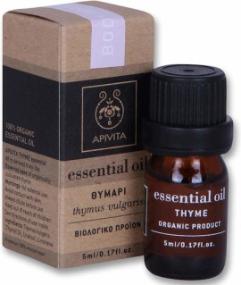 Apivita Essential oil Βιολογικό αιθέριο έλαιο Θυμάρι 5 ml