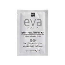 Intermed Eva Belle Supreme Biocellulose, Neck Mask With Hyaluronic Acid & Glycerin 2pcs