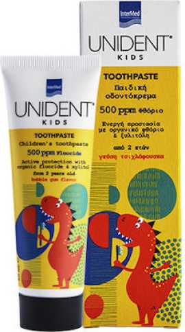 Intermed Unident Kids Toothpaste 500 ppm Fluoride Children's Toothpaste 50 ml