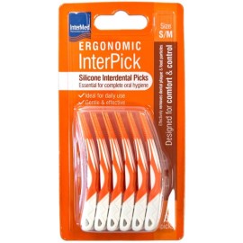 Intermed Ergonomic InterPick Σιλικονούχα Μεσοδόντια Βουρτσάκια S/M,...
