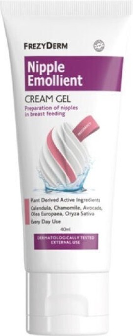 Frezyderm Nipple Emollient Cream Gel Προετοιμασία των Θηλών για Θηλασμό 40 ml