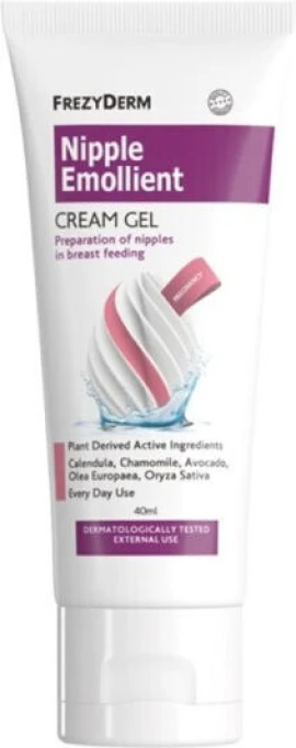 Frezyderm Nipple Emollient Cream Gel Προετοιμασία των Θηλών για Θηλασμό 40 ml