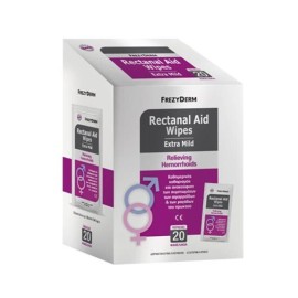 Frezyderm Rectanal Aid Wipes Καθαρισμός & Ανακούφιση των Συμπτωμάτων των Αιμορροϊδων, 20τμχ