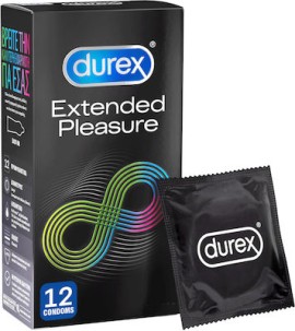 Durex Extended Pleasure Condoms For Enjoyment Extended Duration 12pcs