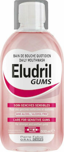 Elgydium Eludril Gums Mouthwash for Gingivitis 500ml