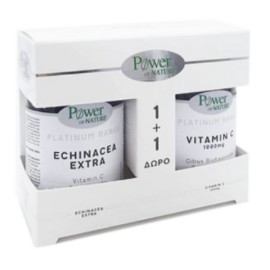 Power of Nature Platinum Range Echinacea Extra with Vitamin C & Zinc 30 veg.caps + Gift Vitamin C 1000 mg 20 tabs