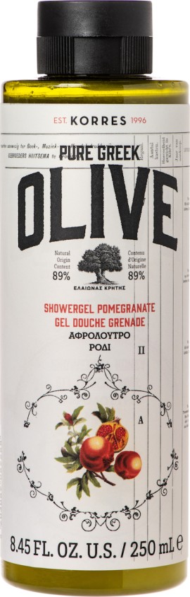 Korres Pure Greek Olive Showergel Pomegranate 250 ml
