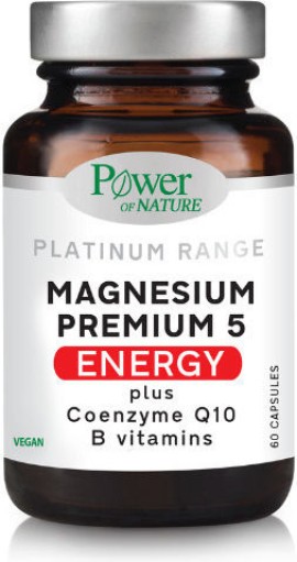 Power of Nature Platinum Range Magnesium Premium 5 Energy 60 κάψουλες