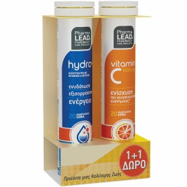 Pharmalead Hydro+ 20 αναβ. δισκία & Δώρο Vitamin C 1000mg 20 αναβ. δισκία